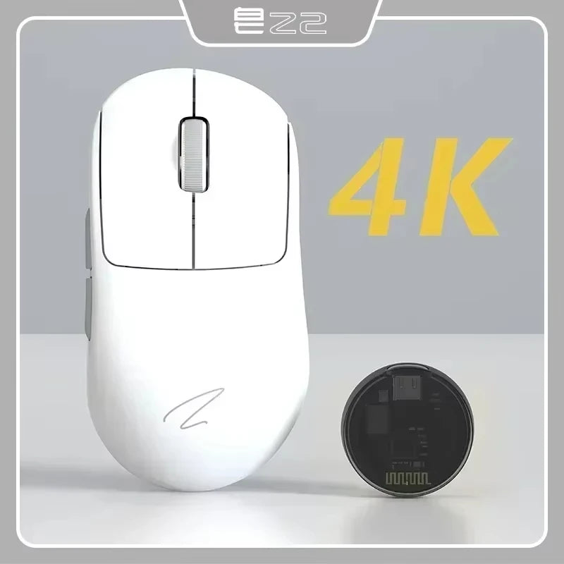 Zaopin Z2 Wireless Mouse 3 Mode Paw3395 4k Return Lightweight ESports Mouse Custom Computer Gaming PC Gamer Accessory Mice Gifts
