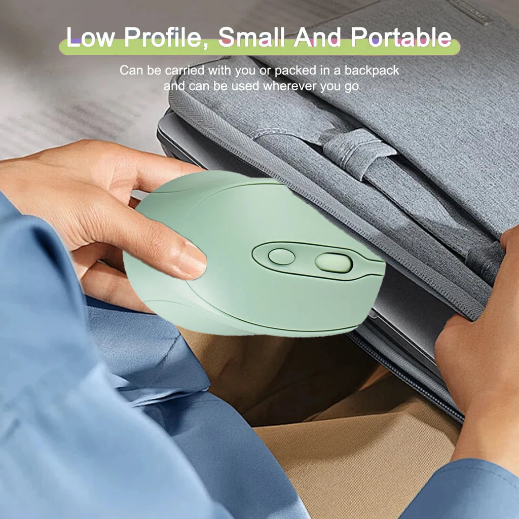 Rechargeable Wireless Gaming Mouse 2.4G Bluetooth-Compatible Wireless Mouse USB Silent Gamer Mice For Computer Laptop Mac Tablet